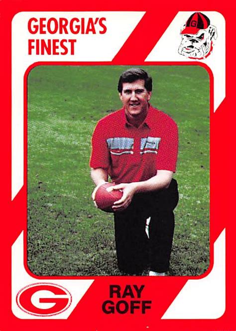 Ray Goff Football card (Georgia) 1989 Collegiate Collection #6 Quarterback