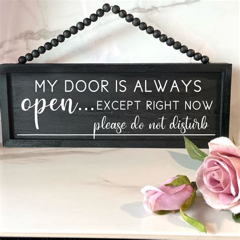 In a Meeting Sign, Custom Door Sign, Reversible Sign, Personalized Sign ...