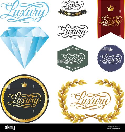 Elegant Luxury Calligraphy And Vector Labels Stock Vector Image Art