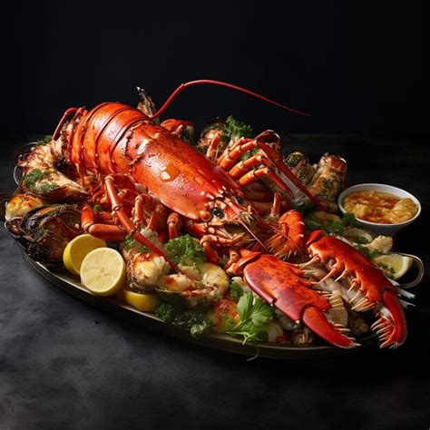 Premium AI Image | Big Lobster Dish