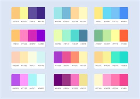 Muestras Del Catálogo De La Paleta De Colores Pantone En Rgb