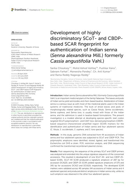 Pdf Development Of Highly Discriminatory Scot And Cbdp Based Scar