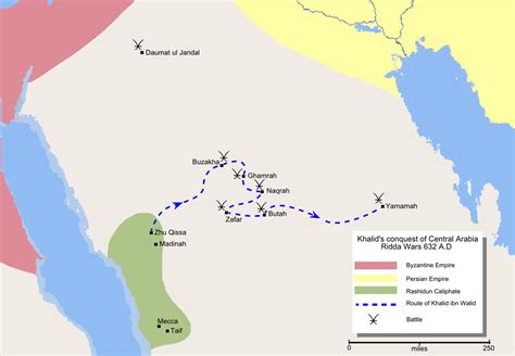 Khalid ibn al-Walid's Campaign in Arabia (Illustration) - World History ...