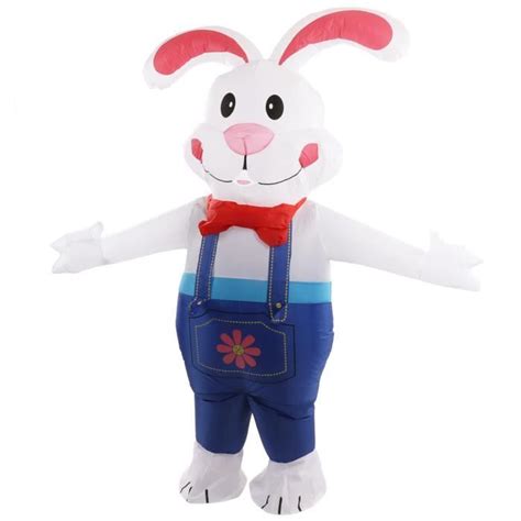 Omabeta lapin de Pâques gonflable Lapin gonflable de pâques Costume de