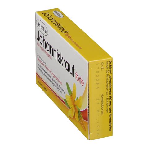 Dr B Hm Johanniskraut Mg Forte Filmtabletten Shop Apotheke At