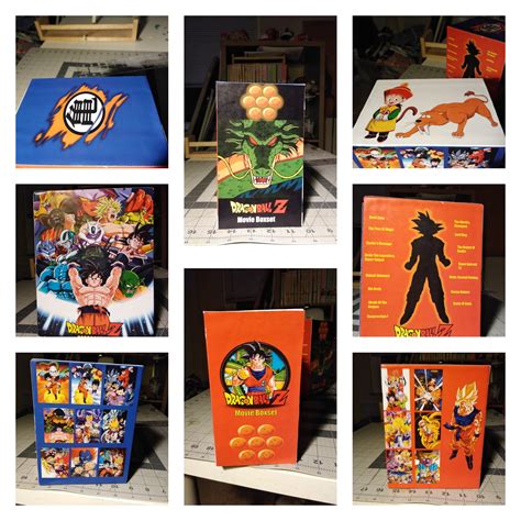 Custom DBZ Movie boxset to hold all 15 movies. Made by my wife. : r/dbz