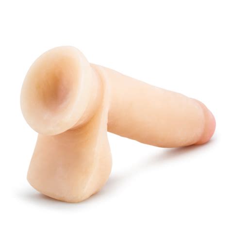 Au Naturel 7in Sensa Feel Dildo W Balls Beige Blush Satisfaction