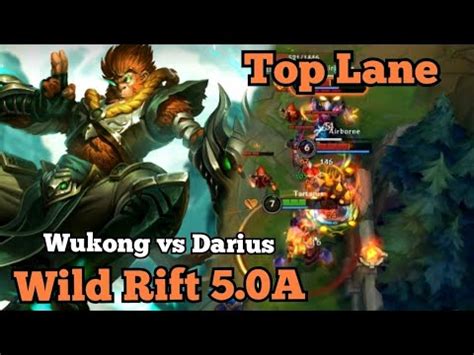 Wukong Vs Darius Wild Rift 5 0A Uncut Baron Lane Full Match