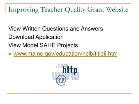 Ppt Improving Teacher Quality Grant Powerpoint Presentation Free