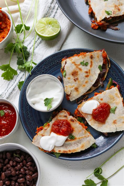 Sweet Potato Black Bean Quesadilla Flora And Vino