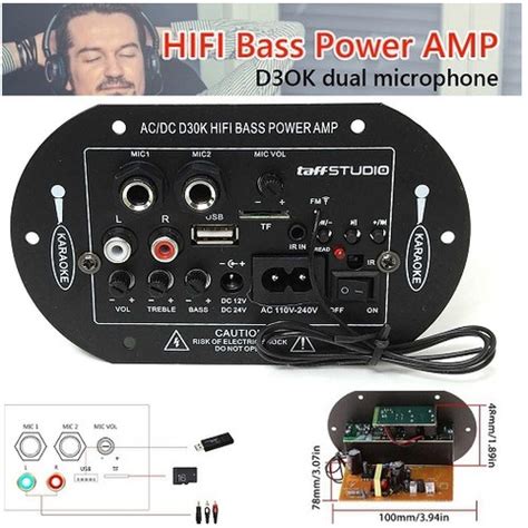 Jual Kit Modul Power Amplifier Hifi Bass Bluetooth Ac Dc Double