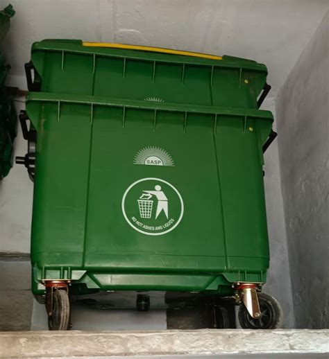 Green Plastic Wheeled Dustbin At Rs Plastic Dustbin In Delhi