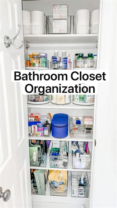 Bathroom Closet Organization Essentials