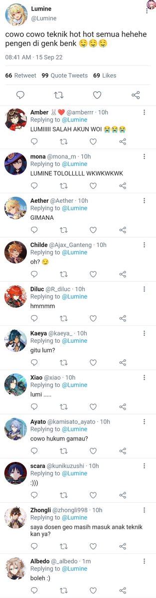 GABUNG KOMUNITAS FANFIC On Twitter Au Cw Bxg NSFW Lumine