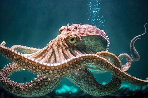 Gran Mar De Pulpo Formidable En El Fondo Del Mar Mediterr Neo Foto