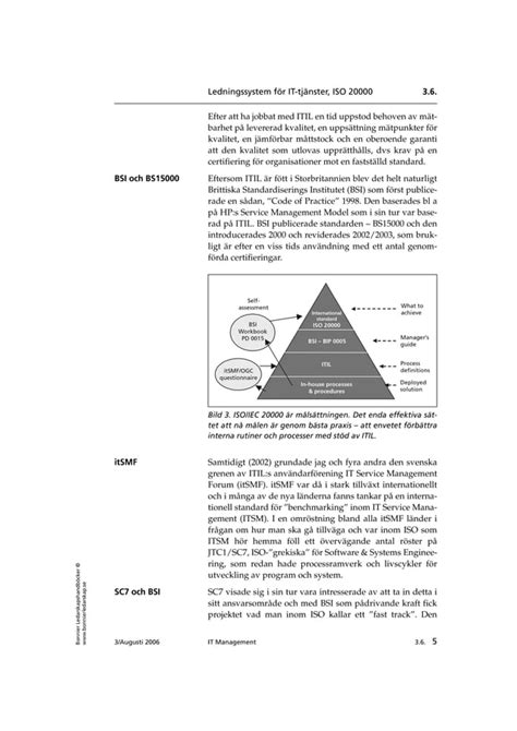 Ledningssystem för IT tjänster ISO IEC 20000 PDF