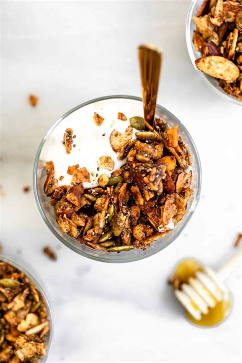 Healthy Crispy Paleo Granola - Eat With Clarity