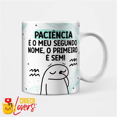 Caneca Flork Signos Sou Aquariano Mesmo Caneca Lovers