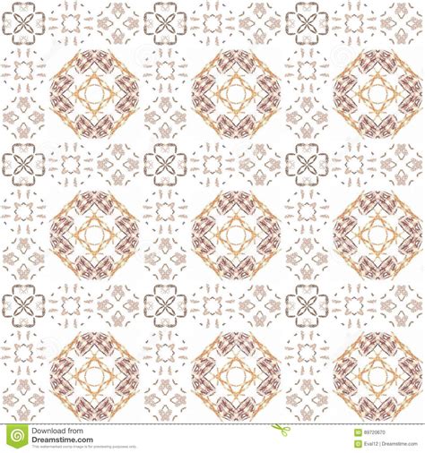 Seamless Texture With 3d Rendering Abstract Fractal Brown Pattern Stock