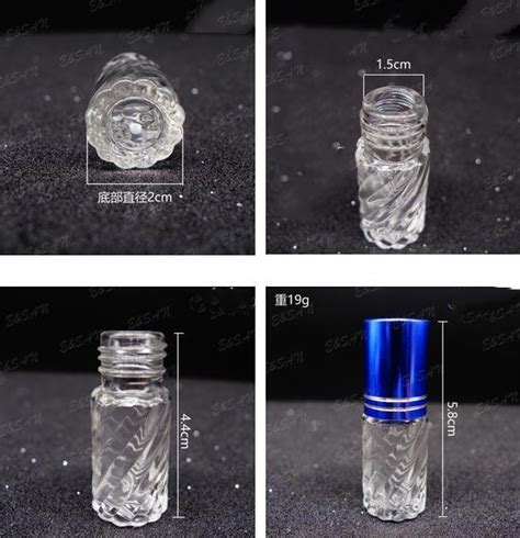 Aluminium Cap Refillable Glass Perfume Bottle Ml Glass Roll On Bottle