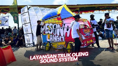 Penerbangan Layangan Miniatur Truk Oleng Horeg Sound System Pl Audio