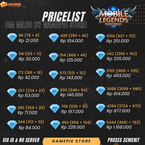 Jual Dm Mlbb Mobile Legends Diamond Ml Shopee Indonesia