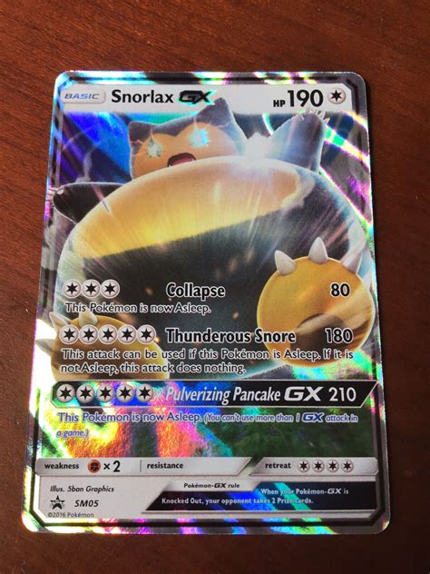 Mavin Snorlax Gx Sm Ultra Rare Holo Pokemon Black Star Promo