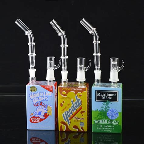 2021 New Design Bong Liquid Glass Juice Box Water Pipes Bongs Glass Dab Oil Rig Tall Box