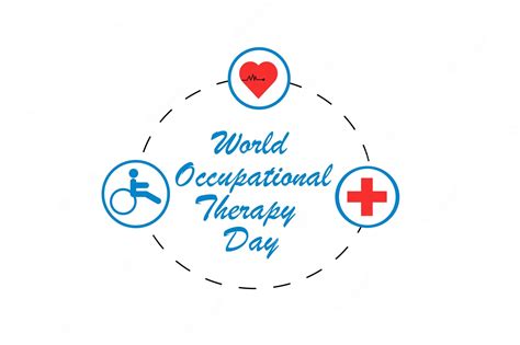 Значок инвалида, медицинский крест и сердечная связь для трудотерапии ...