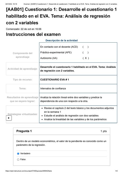 Examen AAB02 Cuestionario 1 Flujo De Efectivo Se Debe Resolver El