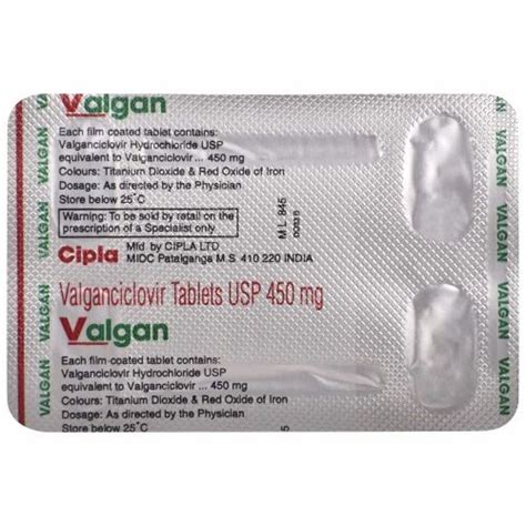 Valgan Valganciclovir Mg Tablets At Rs Stripe Valganciclovir