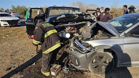 Encontronazo deja tres adultos y un bebé lesionados a la salida norte