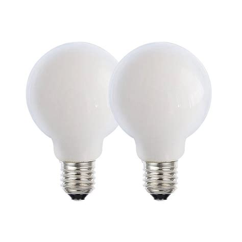 Harper Living 8 Watts G95 E27 Led Bulb Opal Globe Warm White Dimmable Pack Of 2 Diy At Bandq