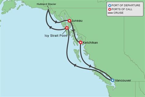 Royal Caribbean Alaska Cruise Itinerary Map