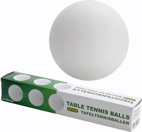 Slazenger Table Tennis Balls 6 Pack Se Priser Nu