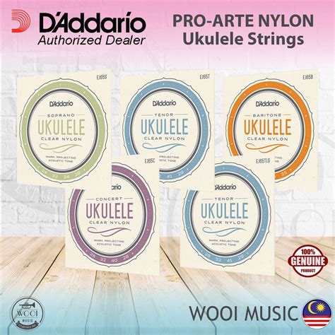 Daddario Pro Arte Custom Extruded Clear Nylon Ukulele Strings Ej S