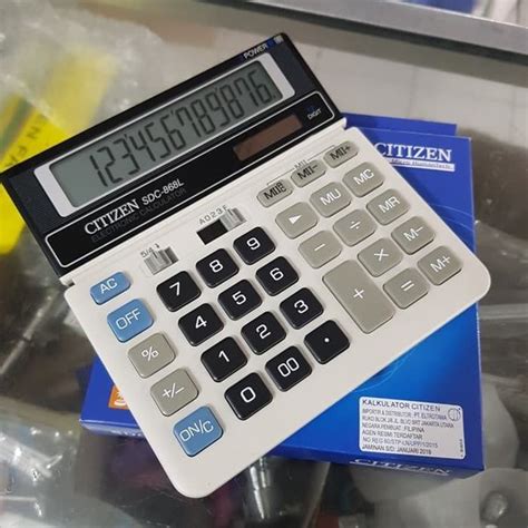 Jual Kalkulator Digit Calculator Alat Hitung Citizen Sdc L Di