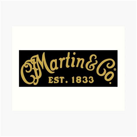 LOGO MARTIN GUITARS LOGO Art Print For Sale By Niasrama Redbubble