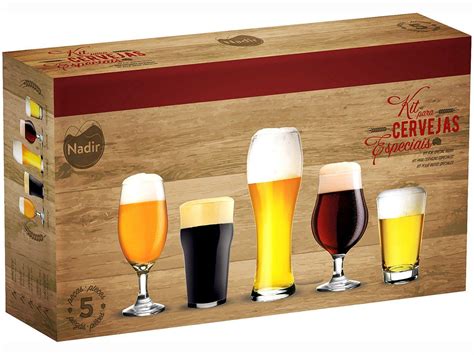 Jogo De Copos De Vidro Para Cerveja Pe As Nadir Kit Para Cervejas