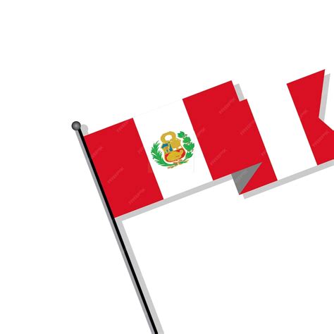 Premium Vector Illustration Of Peru Flag Template