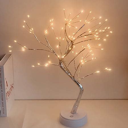 Bonsa De Table Lampe Led Vge L Arbre Lumineux Avec Modes