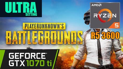 PlayerUnknown S Battlegrounds PUBG On Ryzen 5 3600 Zotac Nvidia GTX