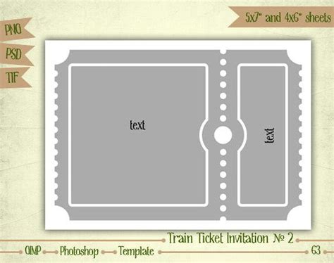 Amazing Blank Train Ticket Template – Sparklingstemware