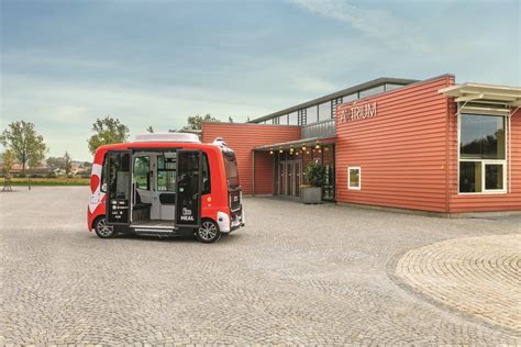 Fleet Of Autonomous EZ10 Shuttles Connect Rural Town To Train Station