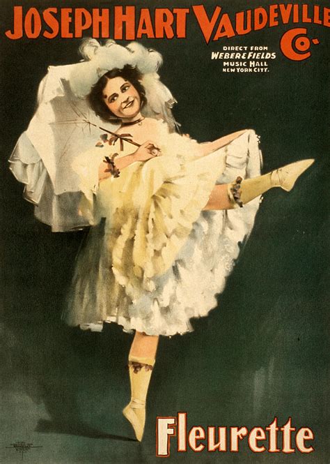 Vaudeville Poster, C1899 Painting by Granger | Pixels