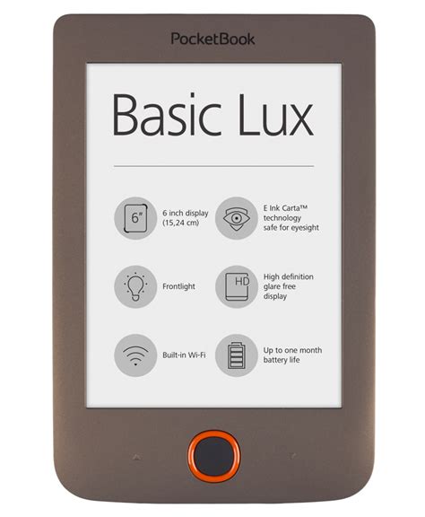 Czytnik ebooków PocketBook 615 Basic Lux Brązowy -pocketbook-reader.pl