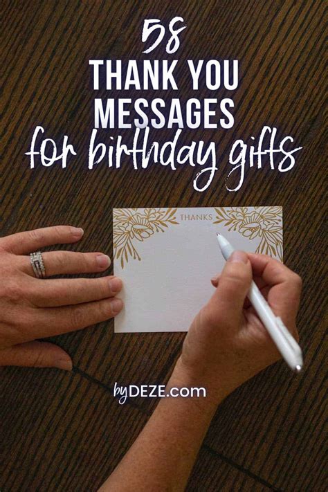 58 Best Thank You Messages For Birthday Gifts Received - byDeze