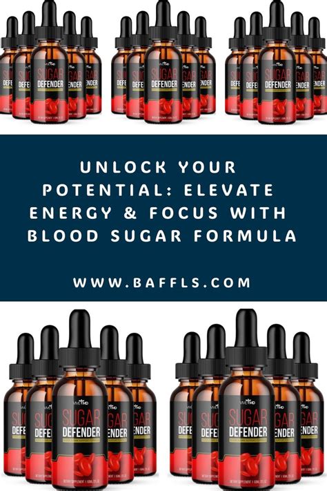 Unlock Your Potential Elevate Energy Focus With Blood Sugar Formula