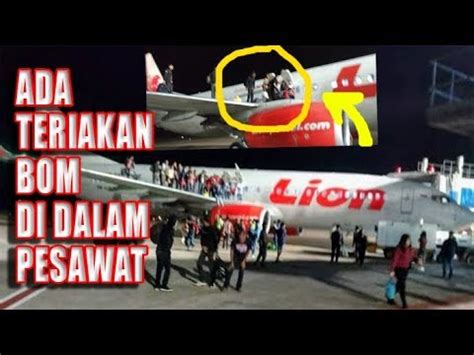 Ada Teriakan Bom Di Pesawat Lion Air 10 Penumpang Luka Akibat Panik