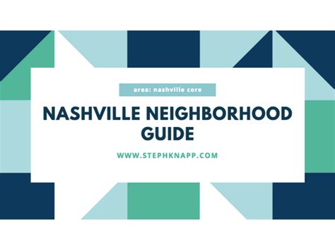 Nashville Neighborhood Guide Core Neighborhoods Neighborhood Guide